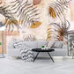 Herb prints wall art Large floral wallpaper Flower wall backdrop Peel and Stick wall mural Removable wallpaper Bedroom wall decoration