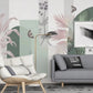 Tropical leaf wallpaper peel and stick wall mural, vinyl wallpaper, modern botanical wallpaper, banana leaf mural