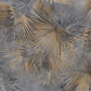 Leaves peel stick wallpaper, large abstract self adhesive wall mural, accentual botanical wallcovering, temporary tropical brown wallpaper